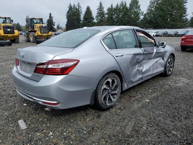 1HGCR3F8XGA015502 - 2016 HONDA ACCORD EXL SILVER photo 3