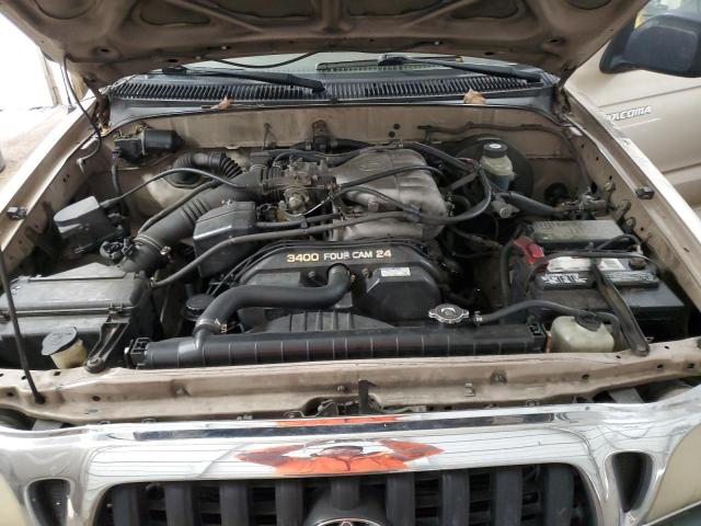 5TEGN92N02Z077628 - 2002 TOYOTA TACOMA DOUBLE CAB PRERUNNER GOLD photo 11