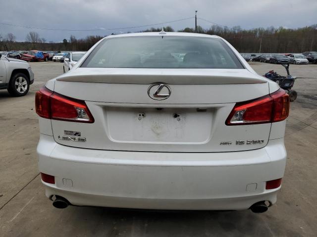 JTHCF5C22A5042632 - 2010 LEXUS IS 250 WHITE photo 6