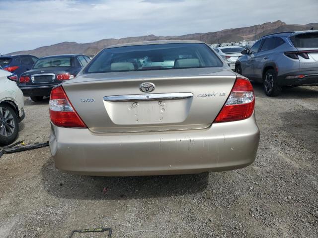 JTDBE32K520012576 - 2002 TOYOTA CAMRY LE/X LE TAN photo 6