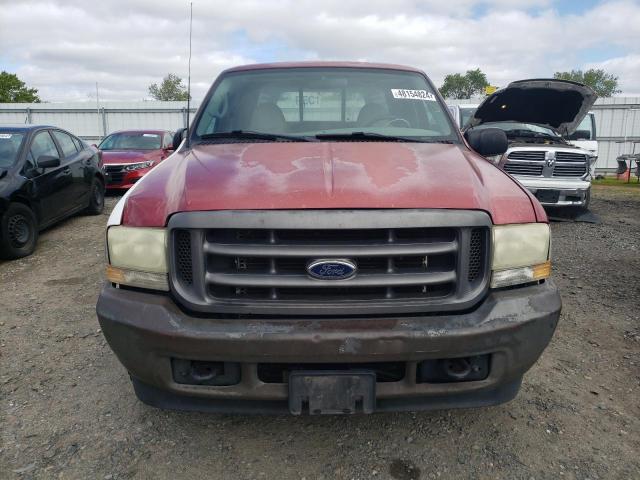 1FTNX20L92ED25775 - 2002 FORD F250 SUPER DUTY BURGUNDY photo 5