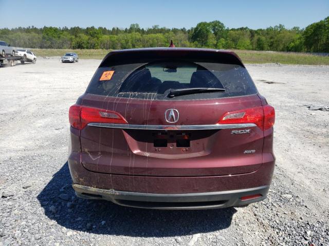 5J8TB4H58EL018977 - 2014 ACURA RDX TECHNOLOGY BURGUNDY photo 6