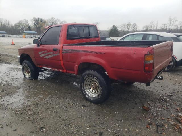 JT4RN01PXL7031109 - 1990 TOYOTA PICKUP 1/2 TON SHORT WHEELBASE DLX RED photo 2