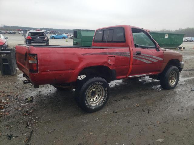 JT4RN01PXL7031109 - 1990 TOYOTA PICKUP 1/2 TON SHORT WHEELBASE DLX RED photo 3