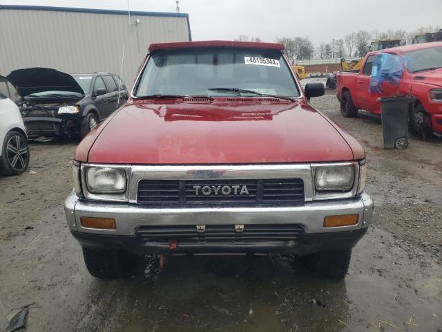 JT4RN01PXL7031109 - 1990 TOYOTA PICKUP 1/2 TON SHORT WHEELBASE DLX RED photo 5