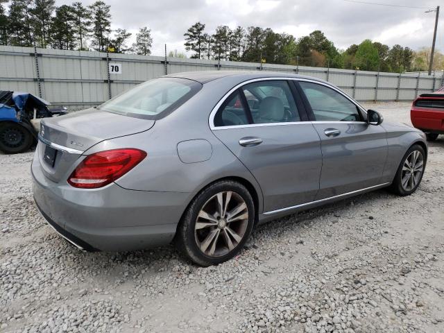 55SWF4JB2GU132381 - 2016 MERCEDES-BENZ C 300 SILVER photo 3