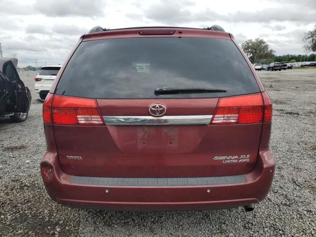 5TDBA22C84S016460 - 2004 TOYOTA SIENNA XLE MAROON photo 6