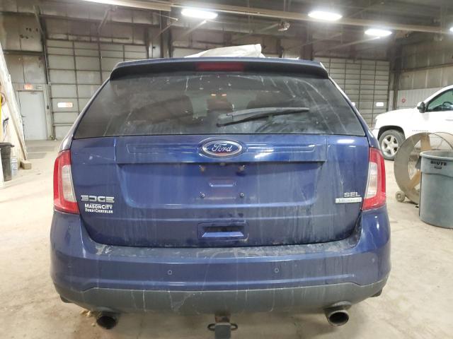 2FMDK3J94DBA87816 - 2013 FORD EDGE SEL BLUE photo 6