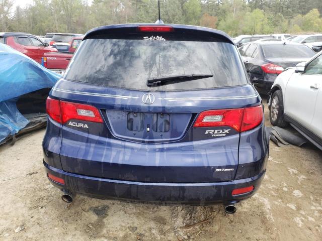 5J8TB18519A005522 - 2009 ACURA RDX TECHNOLOGY BLUE photo 6