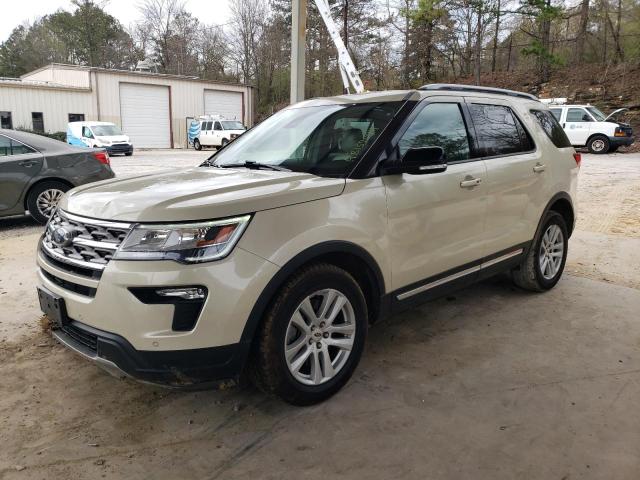 1FM5K8D87JGB94853 - 2018 FORD EXPLORER XLT BEIGE photo 1