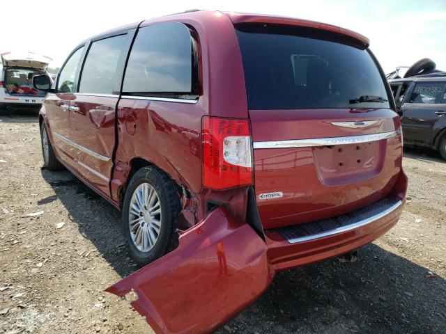 2C4RC1CG0DR614684 - 2013 CHRYSLER TOWN & COU TOURING L BURGUNDY photo 3