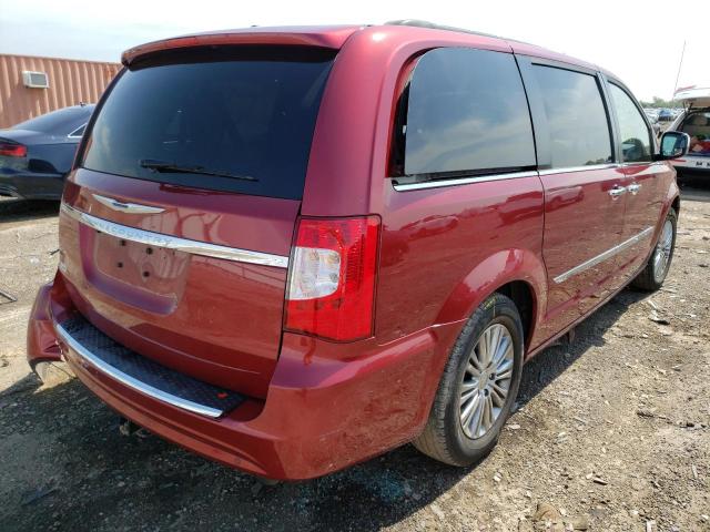 2C4RC1CG0DR614684 - 2013 CHRYSLER TOWN & COU TOURING L BURGUNDY photo 4