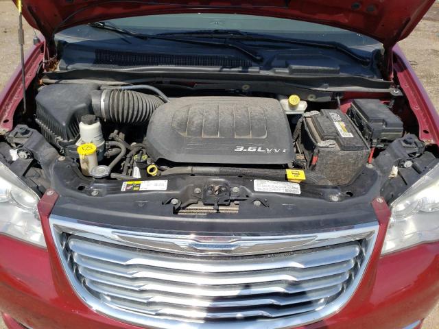 2C4RC1CG0DR614684 - 2013 CHRYSLER TOWN & COU TOURING L BURGUNDY photo 7