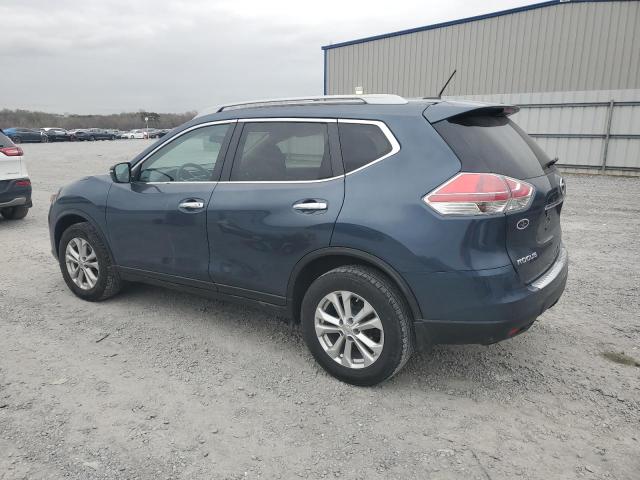 5N1AT2MV0EC860138 - 2014 NISSAN ROGUE S BLUE photo 2