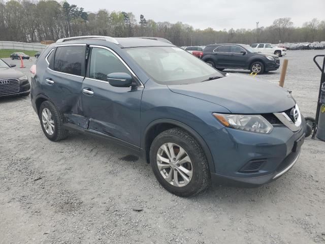 5N1AT2MV0EC860138 - 2014 NISSAN ROGUE S BLUE photo 4