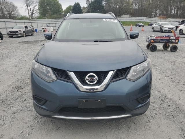 5N1AT2MV0EC860138 - 2014 NISSAN ROGUE S BLUE photo 5