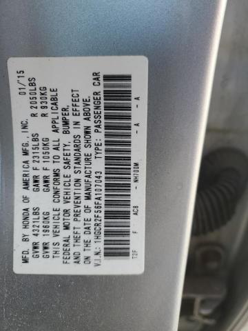 1HGCR2F56FA107043 - 2015 HONDA ACCORD SPORT SILVER photo 12