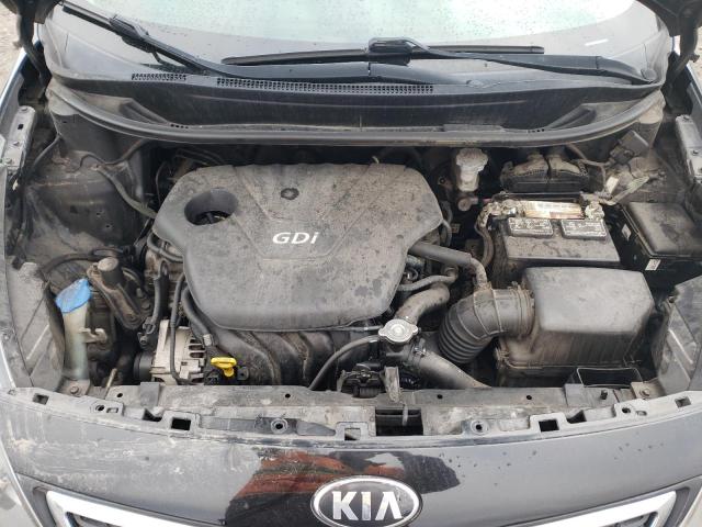 KNADN4A30D6281302 - 2013 KIA RIO EX BLACK photo 11