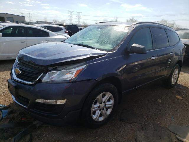 1GNKRFKD4DJ246512 - 2013 CHEVROLET TRAVERSE LS GRAY photo 1