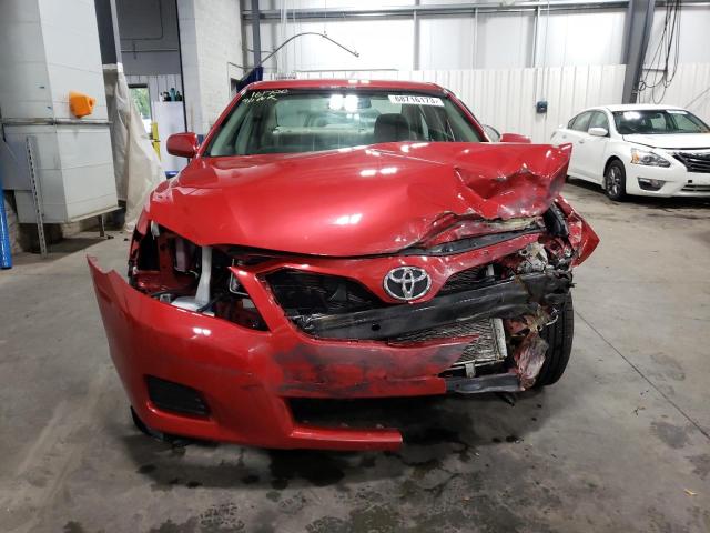 4T4BF3EK7BR165608 - 2011 TOYOTA CAMRY BASE RED photo 5