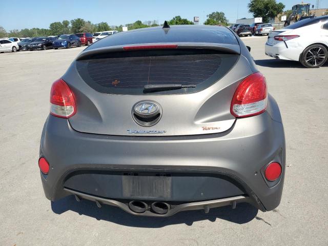 KMHTC6AE5EU185451 - 2014 HYUNDAI VELOSTER TURBO GRAY photo 6