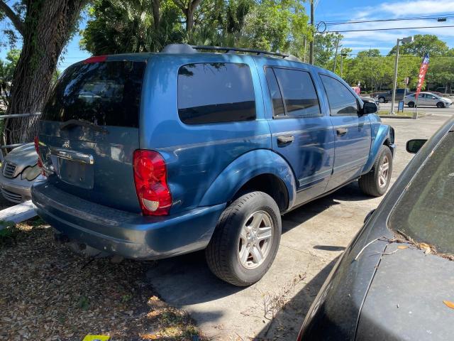 1D4HB48N54F155539 - 2004 DODGE DURANGO SLT BLUE photo 4