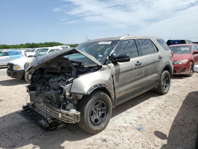 1FM5K8AT9HGC57874 - 2017 FORD EXPLORER POLICE INTERCEPTOR 金色 照片 1