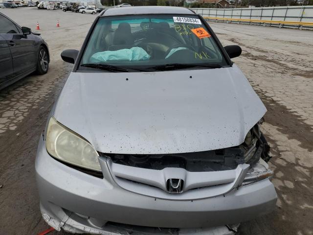 1HGES163X5L028175 - 2005 HONDA CIVIC DX VP Gümüş foto 5
