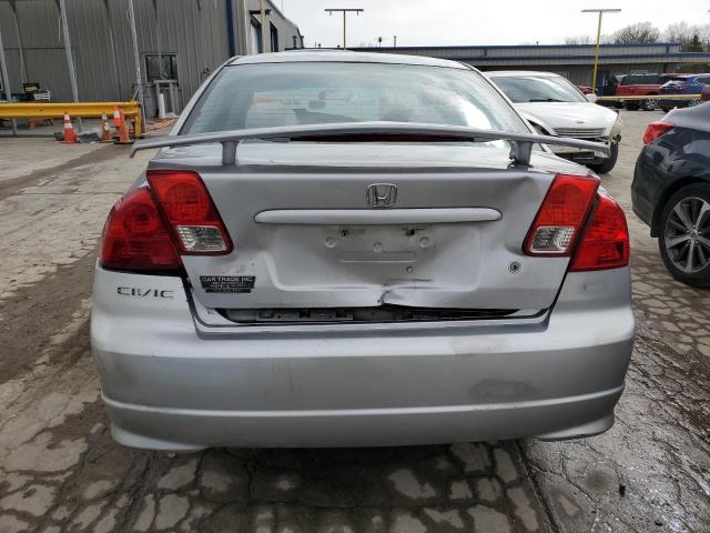 1HGES163X5L028175 - 2005 HONDA CIVIC DX VP Gümüş foto 6