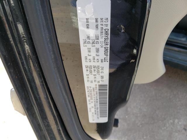 2C4RC1BG4FR620282 - 2015 CHRYSLER TOWN & COU TOURING შავი ფოტო 13