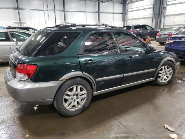 JF1GG68565H800278 - 2005 SUBARU IMPREZA OUTBACK SPORT GREEN photo 3