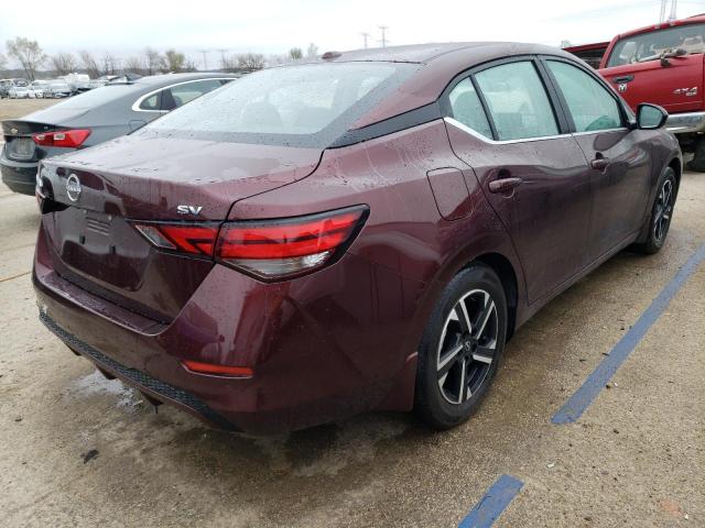 3N1AB8CV4RY219554 - 2024 NISSAN SENTRA SV MAROON photo 3