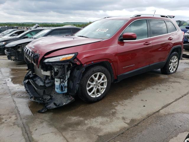 1C4PJMCS6EW257636 - 2014 JEEP CHEROKEE LATITUDE RED photo 1