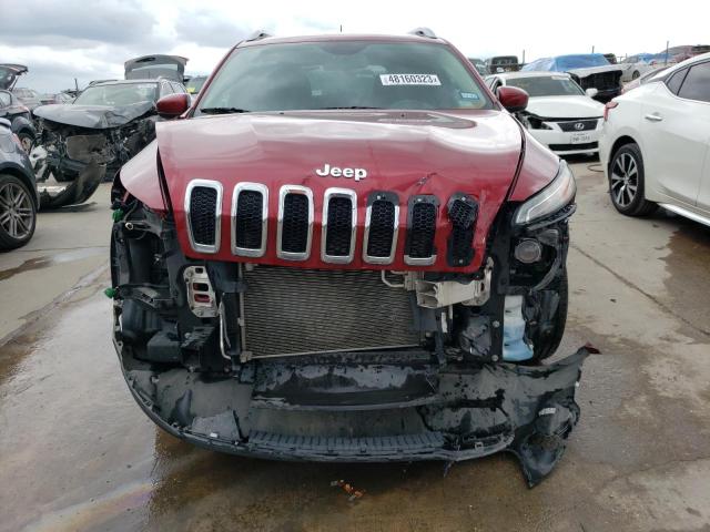 1C4PJMCS6EW257636 - 2014 JEEP CHEROKEE LATITUDE RED photo 5