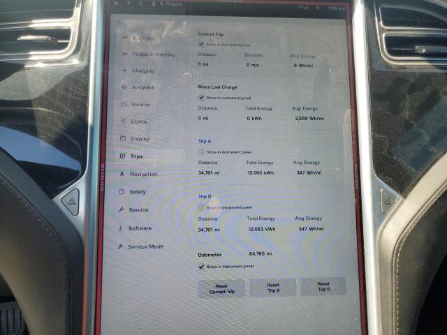 5YJSA1E21GF150460 - 2016 TESLA MODEL S Սպիտակ լուսանկար 9