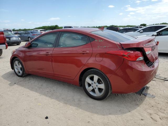 KMHDH4AE2DU803673 - 2013 HYUNDAI ELANTRA GLS RED photo 2