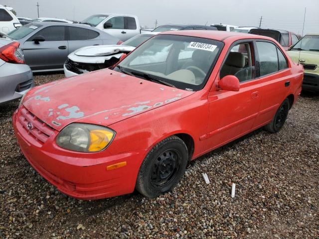 KMHCG45CX5U634723 - 2005 HYUNDAI ACCENT GL RED photo 1