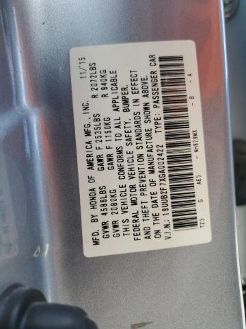 19UUB2F7XGA002422 - 2016 ACURA TLX ADVANCE SILVER photo 13