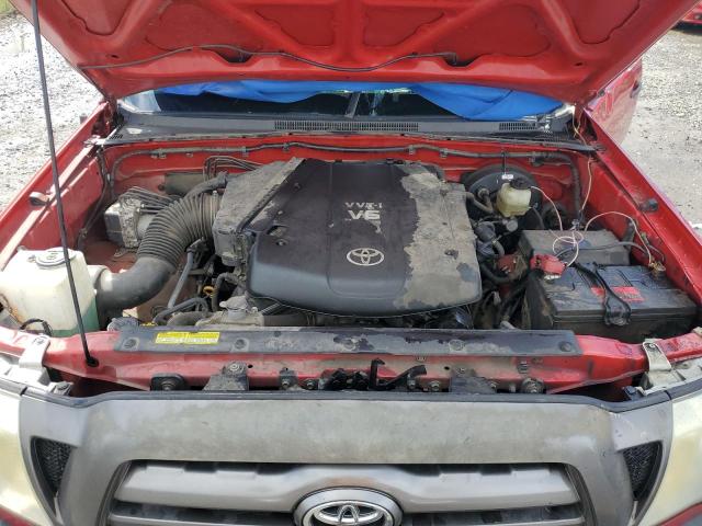 5TEUU4EN0AZ736178 - 2010 TOYOTA TACOMA ACCESS CAB წითელი ფოტო 11