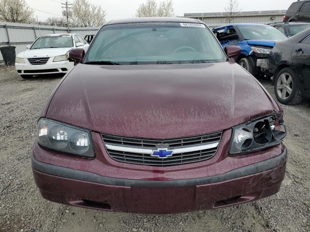 2G1WF52E739360240 - 2003 CHEVROLET IMPALA MAROON photo 5