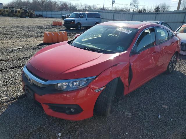 JHMFC1F74JX041962 - 2018 HONDA CIVIC EXL RED photo 1