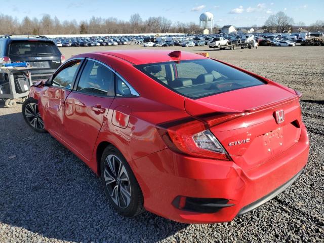 JHMFC1F74JX041962 - 2018 HONDA CIVIC EXL RED photo 2