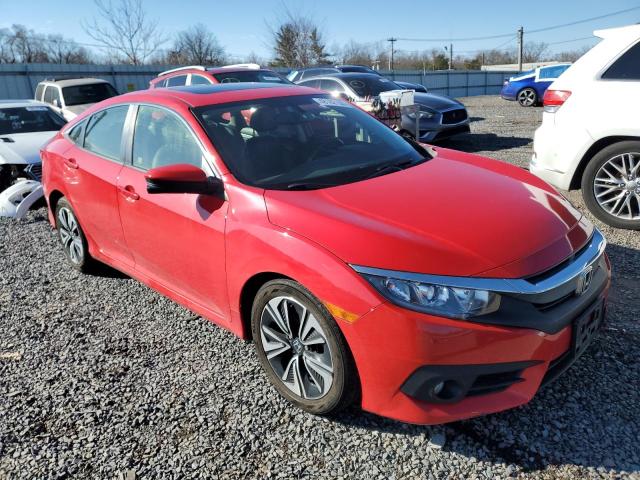 JHMFC1F74JX041962 - 2018 HONDA CIVIC EXL RED photo 4