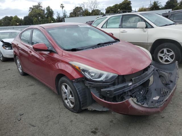 5NPDH4AE3EH544093 - 2014 HYUNDAI ELANTRA SE RED photo 4