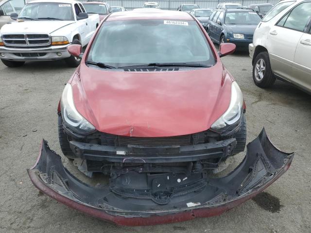 5NPDH4AE3EH544093 - 2014 HYUNDAI ELANTRA SE RED photo 5