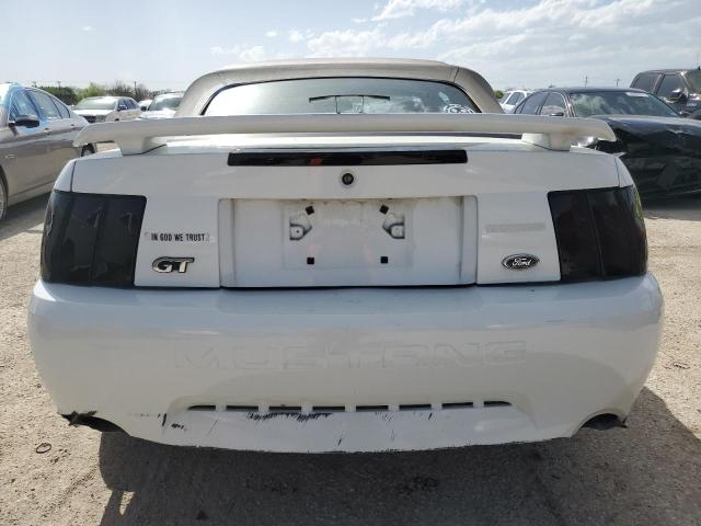 1FAFP45X73F428660 - 2003 FORD MUSTANG GT WHITE photo 6