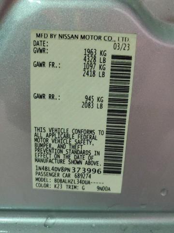 1N4BL4DV8PN373996 - 2023 NISSAN ALTIMA SV WHITE photo 12