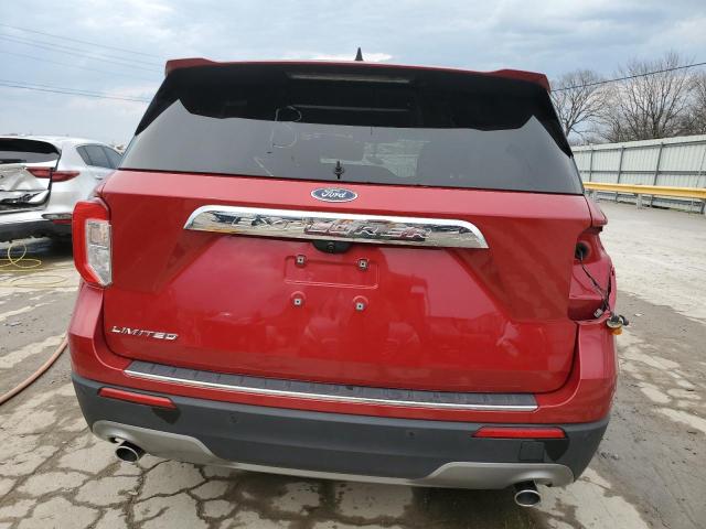 1FMSK7FHXMGB07154 - 2021 FORD EXPLORER LIMITED RED photo 6