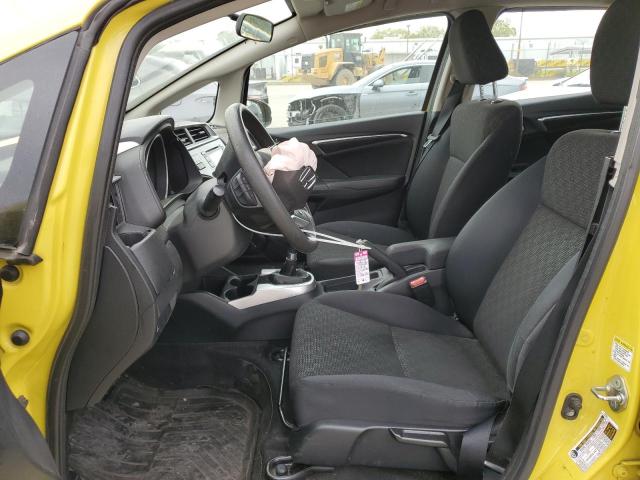 3HGGK5G55FM759676 - 2015 HONDA FIT LX YELLOW photo 7