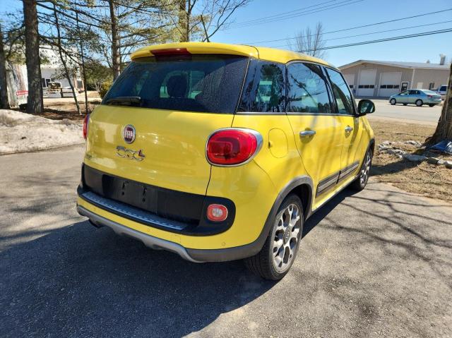 ZFBCFADH9EZ021467 - 2014 FIAT 500L TREKKING YELLOW photo 4